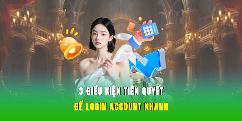 3 điều kiện tiên quyết để login account nhanh